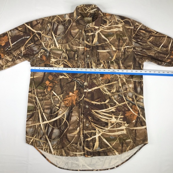 Wells Creek Adult Camo Flannel Shirt Mens Large - Picture 9 of 13